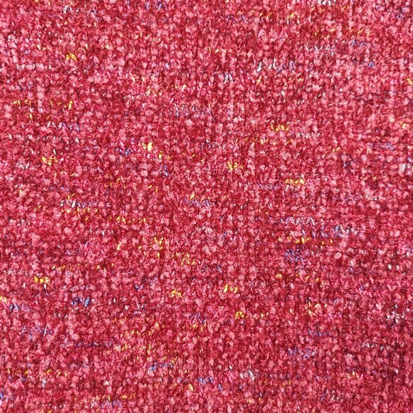 Habitat Sweater Women's Small Confetti Swing Pullover Red Fleck Knit Roll Hem - Picture 6 of 12